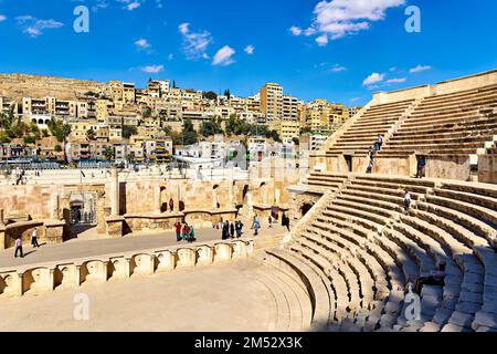 Amman Jordan. Das Römische Theater Stockfoto