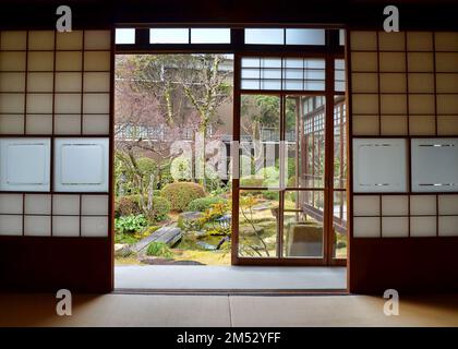 Miyajima Museum of History and Folk, Itsukushima Island, Präfektur Hiroshima, Japan. Stockfoto