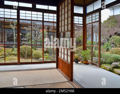 Miyajima Museum of History and Folk, Itsukushima Island, Präfektur Hiroshima, Japan. Stockfoto