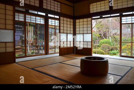 Miyajima Museum of History and Folk, Itsukushima Island, Präfektur Hiroshima, Japan. Stockfoto