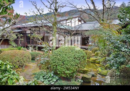 Miyajima Museum of History and Folk, Itsukushima Island, Präfektur Hiroshima, Japan. Stockfoto