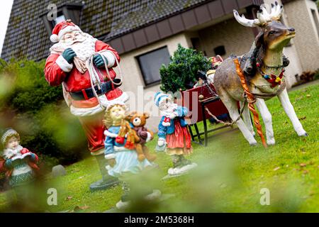 25. Dezember 2022, Niedersachsen, Osnabrück Ein Weihnachtsbett ist in