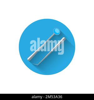 Dentalinstrumente-Symbol, dargestellt in einem flachen Vektordesign. Moderne Ikone der Zahnheilkunde. Website und Design für mobile Anwendungen Stock Vektor