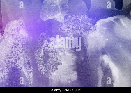Abstrakte violette Farbe Hintergrund. Acryl Textur mit Marmor Muster. Stockfoto