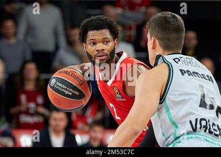 2022/2023 FIBA EuroLeague | München FC Bayern gegen Valencia Basket Club. WALDEN Corey (FC Bayern München FCBB02) Stockfoto