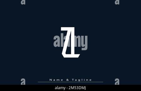 Alphabet Buchstaben Initialen Monogramm Logo ZL , LZ Stock Vektor