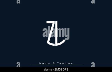 Alphabet Buchstaben Initialen Monogramm Logo ZL , LZ Stock Vektor
