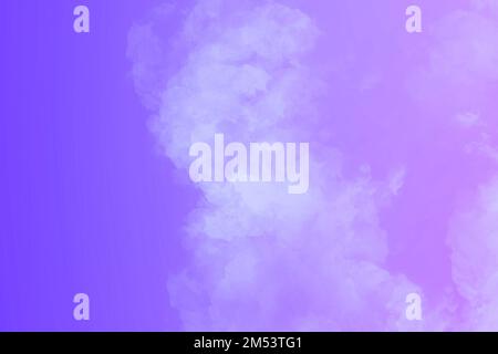 Abstrakter, leicht abwischbarer Rauch auf rosa-orangefarbenem, magentarotem Hintergrund mit Farbverlauf. Stockfoto