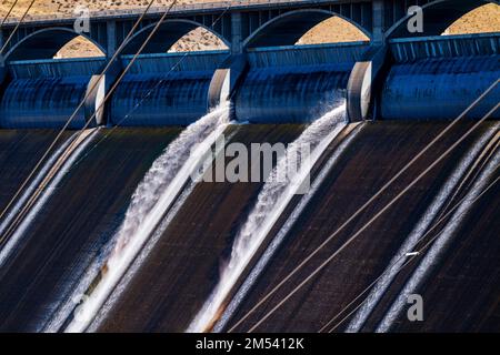 Grand Coulee Wasserkraftwerk; größter Stromerzeuger in den USA; Columbia River; Washington; USA Stockfoto