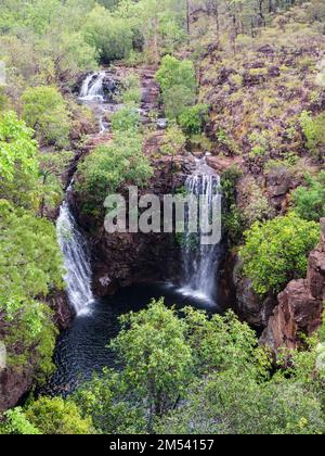 Twin Florence Falls (Karrimurra), Litchfield National Park, Northern Territory, Australien Stockfoto