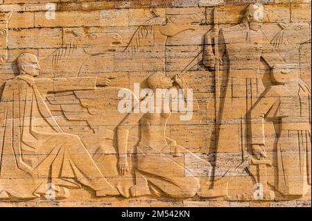 ANKARA, TÜRKEI - 14. DEZEMBER 2020: Mausoleum Atatürk in Anitkabir Stockfoto