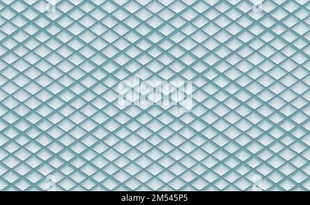 Geometrisches Motiv in Aquamarin-Farben mit Rhombus-Netz. Kann als abstrakter Hintergrund oder Textur verwendet werden. Stockfoto