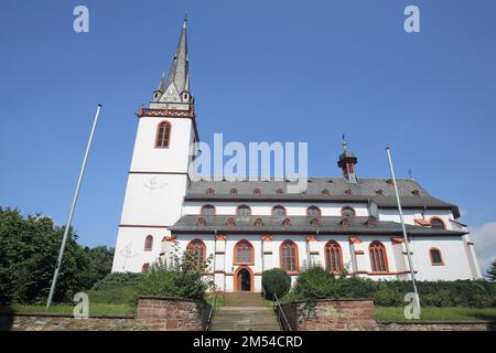 Späte Gotische St. Markuskirche, Erbach, Eltville, Rheingau, Taunus, Hessen, Deutschland Stockfoto