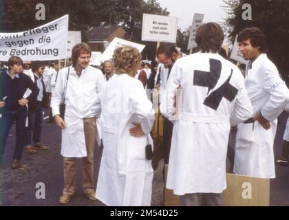 Demonstration International Physicians for the Prevention of Nuclear war (IPPNW) 1980er Stockfoto