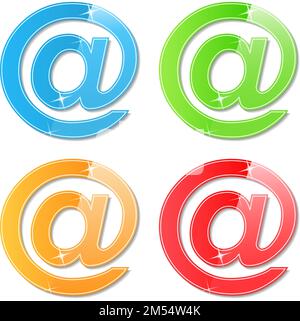 E-Mail-Symbole, eps10 Vektorgrafik Stock Vektor