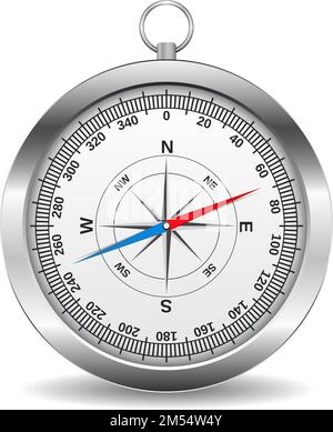 Metallkompass, Vektor-EPS10-Darstellung Stock Vektor
