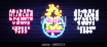 Festa Junina Festtive Vector Illustration. Designvorlage ist Neon-Stil, modernes Trenddesign. Lateinamerikanischer Feiertag, brasilianische Party, Inschrift drauf Stock Vektor