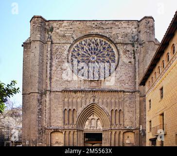 Santa Maria del Pi Kirche in Barcelona. Spanien Stockfoto