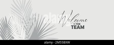 Willkommen beim Team-Text Stock Vektor