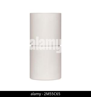 Weißes Modell der Röhrenverpackung auf weißem Hintergrund Stock Vektor