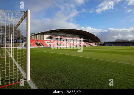 Fleetwood, Großbritannien. 26. Dezember 2022. Allgemeiner Blick auf das Highbury Stadium vor dem Sky Bet League 1 Spiel Fleetwood Town vs Sheffield Mittwoch im Highbury Stadium, Fleetwood, Großbritannien, 26. Dezember 2022 (Foto von Steve Flynn/News Images) in Fleetwood, Großbritannien, am 12./26. Dezember 2022. (Foto: Steve Flynn/News Images/Sipa USA) Guthaben: SIPA USA/Alamy Live News Stockfoto