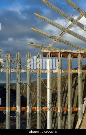 Sicherheitszäune Stockfoto