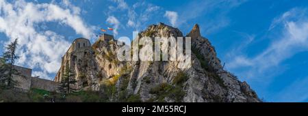 Zitadelle von Sisteron im französischen Departement Alpes-de-Haute-Provence Stockfoto