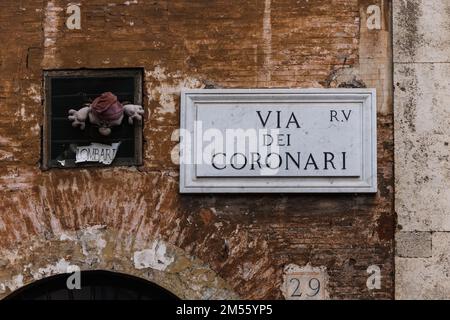 Typische Stadtansicht auf Rom, Latium, Italien Stockfoto