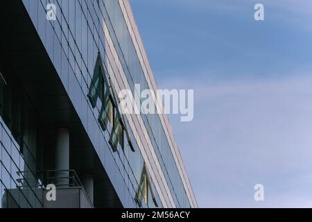 Fassade eines Gebäudes im 13. Bezirk, Paris, 2022 Stockfoto