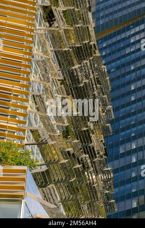 Gebäudefassade im 13. Bezirk, Paris, 2022 Stockfoto