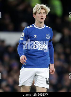 Goodison Park, Liverpool, Großbritannien. 26. Dezember 2022. Premier League Football, Everton gegen Wolverhampton Wanderers; Anthony Gordon von Everton Credit: Action Plus Sports/Alamy Live News Stockfoto