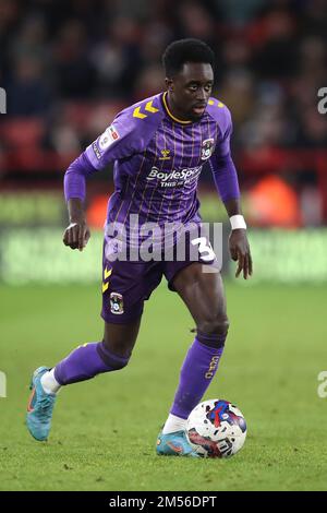 Fabio Tavares von Coventry City in Aktion während des Sky Bet Championship-Spiels in Bramall Lane, Sheffield. Foto: Montag, 26. Dezember 2022. Stockfoto