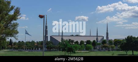 Buenos Aires, Argentinien. 3. Januar 2020. Neues Kirchengebäude in Ezeiza, Buenos Aires Stockfoto