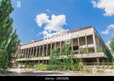 Kulturpalast Energetik in Pripyat Stockfoto