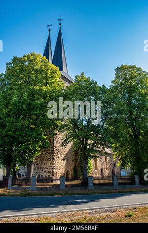 Dorfkirche Ihlow, Teltow-Fläming, Brandenburg, Deutschland Stockfoto