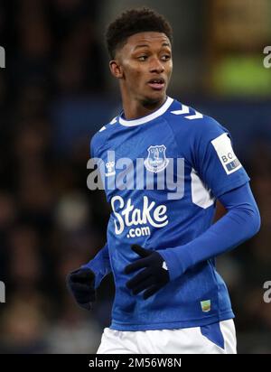 Goodison Park, Liverpool, Großbritannien. 26. Dezember 2022. Premier League Football, Everton gegen Wolverhampton Wanderers; Demarai Gray von Everton Credit: Action Plus Sports/Alamy Live News Stockfoto