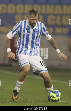 Ferrara, Italien. 26. Dezember 2022. Andrea La Mantia of Spal während Spal vs Pisa SC, 19â° Serie BKT 2022-23 Spiel im Paolo Mazza Stadion in Ferrara, Italien, am 26. Dezember 2022. Kredit: Unabhängige Fotoagentur/Alamy Live News Stockfoto