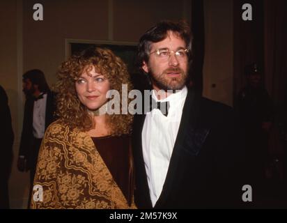 Steven Spielberg und Amy Irving bei den 44. Annual Golden Globe Awards 31. Januar 1987 Kredit: Ralph Dominguez/MediaPunch Stockfoto