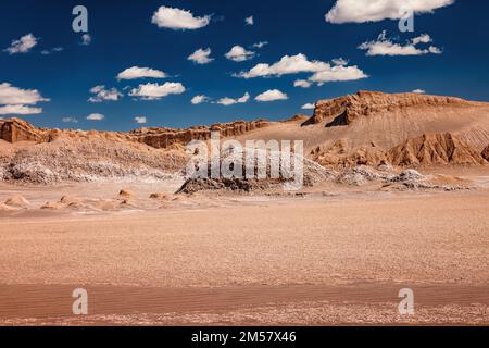 Valle de la Luna (Mondtal), Teil der Cordillera de la Sal in der Atacama-Wüste, Norte Grande, Chile Stockfoto