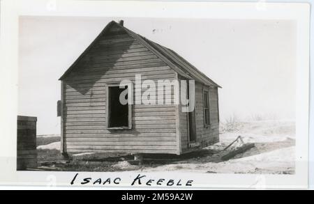 Haus von Isaac Keeble. 1920 - 1965. Central Plains Region (Kansas City, MO). Fotodruck. Innenministerium. Büro für Indianerangelegenheiten. Die Sisseton-Agentur. 9/17/1947-. Fotos Stockfoto