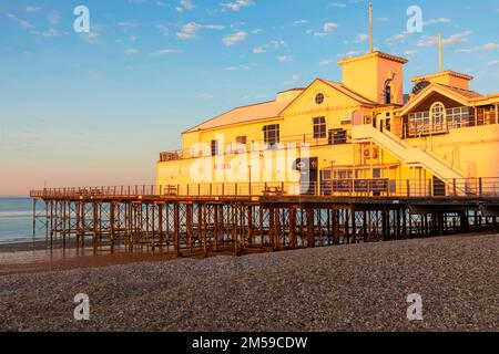 England, West Sussex, Bognor Regis, Bognor Regis Pier and Beach *** Lokale Bildunterschrift *** UK,United Kingdom,Great Britain,England,English,British Stockfoto