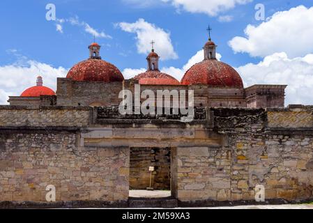 Die archäologische Zone von Mitla (Zapotekische Zivilisation), Staat Oaxaca, Mexiko Stockfoto