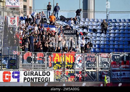 Cagliari, Cagliari, Italien, 26. Dezember 2022, Fans Tifosi von Cosenza Calcio während des Spiels Cagliari gegen Cosenza - italienischer Fußball Serie B. Stockfoto