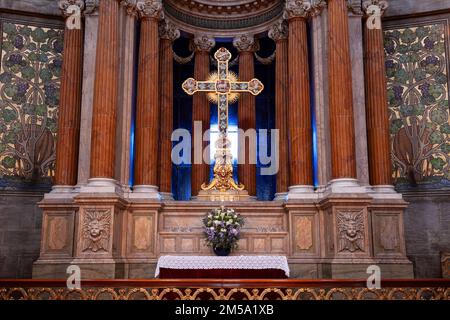 Frederik Kirche, Marmorkirche oder Frederiks Kirchen, Innenansicht, Kopenhagen, Dänemark Stockfoto