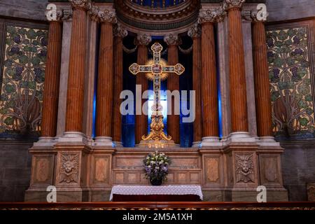 Frederik Kirche, Marmorkirche oder Frederiks Kirchen, Innenansicht, Kopenhagen, Dänemark Stockfoto