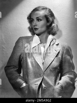 Carole Lombard (geb. Jane Alice Peters, 1908-1942). Noch immer Publicity, 1937 Stockfoto