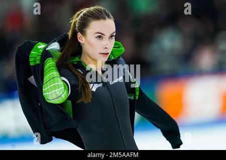 HEERENVEEN, NIEDERLANDE - DEZEMBER 27: Femke Kok von Team Reggeborgh