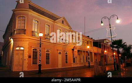Häuser des kolonialen Viertels, Iquique, Chile Stockfoto