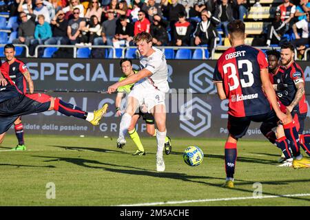 Cagliari, Cagliari, Italien, 26. Dezember 2022, Marco Brescianini von Cosenza Calcio beim Spiel Cagliari gegen Cosenza - italienischer Fußball der Serie B. Stockfoto