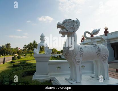 Provinz Chiang Mai, Royal Flora Ratchaphruek Park. Der Tempel des Großen Pavillons (Hor kam Luang). Chiang Mai, Thailand Stockfoto